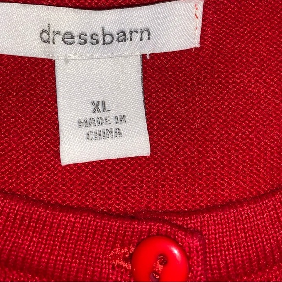 Dress Barn. Beautiful Holiday cardigan sweater. Sz XL - Picture 6 of 10